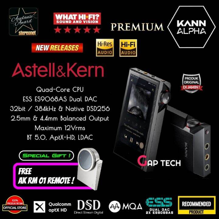 Astell & Kern Ak Kann Alpha High Quality Digital Audio Player Onyx