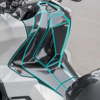 ☽ Motorcycle Carbon Sticker For Honda Scooter For X ADV 750 Xadv 750 Motorcycle Tank Pad Protector Sticker