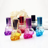 1PC 8ml Skull Design Perfume Bottle Portable Travel Perfume Glass Spray Scent Pump Case Empty Mix Color