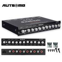 AUSTOME ชุด8แบนด์ PRE AMP ปรับสมดุลกราฟิก Wiith ความถี่ซับวูฟเฟอร์12V เครื่องขยายเสียงติดรถยนต์