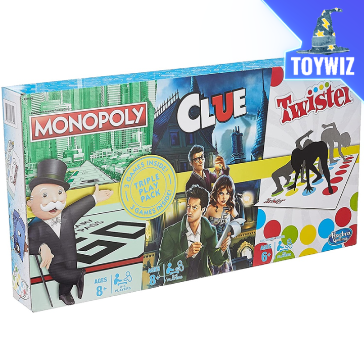 Hasbro Classic Family Game Set: Monopoly Clue Twister Lazada Hasbro Classic Family Game Set: Monopoly Clue Twister Lazada