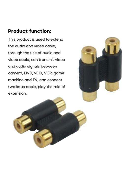 5ชิ้น-rca-ตัวเมียถึงตัวเมียอะแดปเตอร์ขยายวิดีโอสำหรับเครื่องขยายเสียง