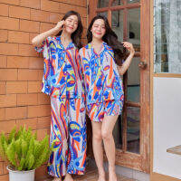 ชุดนอน Muslin pajamas Silk Satin ( รุ่น N1100,T1100,L1100 )