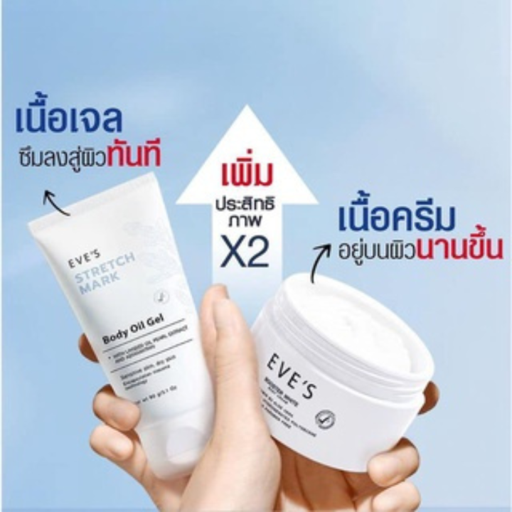 ส่งฟรี-ส่งไว-พร้อมส่ง-eves-บูสเตอร์อีฟส์-อีฟส์ออยล์-มาร์คบำรุงผิว-ลดรอยแตกลาย-eves-booster-white-body-cream-ครีมบำรุงผิว-สูตรเข้มข้น