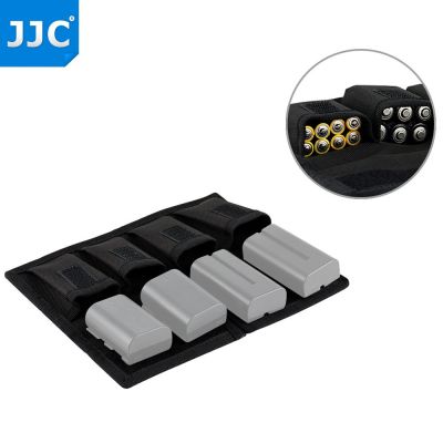 JJC Camera Battery Pouch Case Holder Store SD CF XQD Memory Cards For Canon Nikon Sony Fujifilm Ricoh For 18650 14500 AA Battery