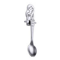 HOT! Mermaid Coffee Spoon Kitchen Condiment Spoon Stainless Steel Dessert Cake Gadget Spoon For Coffeeteadessertappetizers