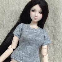 เสื้อยืดตุ๊กตาสีแท้สำหรับเสื้อฐานตุ๊กตา Blythe สำหรับเสื้อผ้าตุ๊กตา Azone Momoko อุปกรณ์1/6