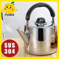 FWSQ 304สแตนเลสกานํ้านกหวีดหนา2L/3L/4L หม้อต้มน้ำใช้ในครัวเรือนกาต้มน้ำทำความร้อนอย่างรวดเร็วอุปกรณ์ครัว