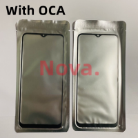 Touch Screen Glass With OCA Sticker For OPPO Realme C3 C5 6i C25 C2 C11 2021 C15 LCD Display Front Glass Replacement Phone Part