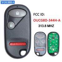 FCC ID YOUBB: OUCG8D-344H-A 3ปุ่ม FSK 313.8Mhz ที่ห้อยกุญแจ Mobil Remote Control สำหรับ Honda CR-V Civic Si 2002 2003 2004 G8D-344H-A