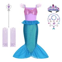 【CC】 Children Little Costume Birthday Kids Ariel Outfit