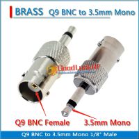 High-quality Q9 BNC Connector Socket BNC Female to 3.5mm Mono 1/8 Male RF Coaxial Adapter Connectors