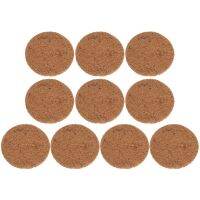 TEX10 Pcs Bird Cage Accessories Round Pad Plants Pets Racing Nesting Egg Mat Hydroponic Pigeon Brown Cushion