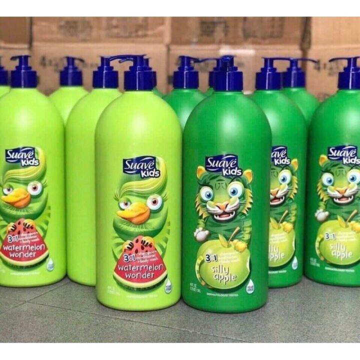 Shampoo Suave Kids 3in1 Shampoo, Conditioner Body Wash Lazada.co.th