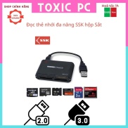 Đầu Đọc Thẻ Nhớ Đa Năng SSK All In 1 Card Reader III Đen USB 2.0, USB 3.0