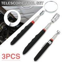 hot！【DT】 3pcs/Set Adjustable Pickup Rod Stick Detection Telescopic Magnetic Lifter   Mirror Pick-up Tools