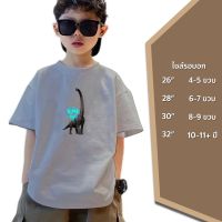 New 2023 Kid ❗ เสื้อเด็ก ไดโนเสาร์ ซอโรโพไซดอน ผ้าคอตตอน100% ใส่เที่ยว ใส่เล่น ใส่สบาย เสื้อยืดเด็ก เสื้อเด็ก คอกลม พร้อมส่ง มีเก็บปลายทาง