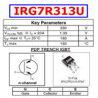 IGBT IRG7R313U  330V 160A. อะไหล่ทีวีพลาสมา  ส่งเร็ว  ส่งไว  ส่งทันทีที่มีออร์เดอร์