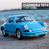 A1:36 1974 Vintage Porsche 911 Alloy Car Model, Echo Sound And Light Toy Model, Decoration, Boys GiftM