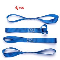 【CC】◎♣  4Pcs Soft Loops Motorcycle Tie Downs Buckle Wrap Band Straps Luggage Bandage Hauling Towing Ropes Rope