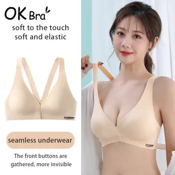 Girl's bra soft no steel ring small chest gathered collect side breast  comfortable bra for student