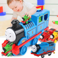 Thomas And Friends ไม่ใช่เสียงและแสงที่เป็นวงโคจรชุดโทมัสรถไฟกล่องเก็บของ1:43หล่อตายหุ่นอัลลอยของขวัญของเล่นเด็ก