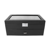 Portable Watch Storage Box 24 Slot Jewelry Trinket Bracelet Display Box Case