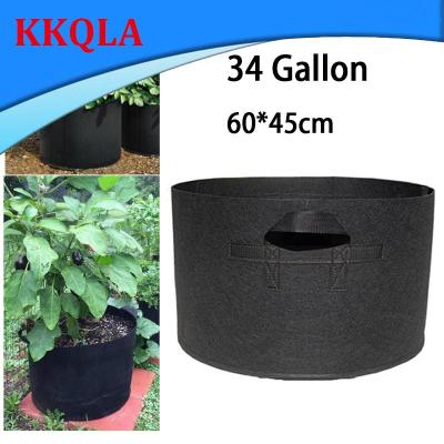 QKKQLA 34 Gallon Hand Held Plant Grow Bags Fruit Plants Thicken Plant Growing Large Capacity Fabric Pot Growth Home Garden