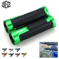 Motorcycle CNC Aluminum Rubber Hand Grips for Kawasaki Ninja 400 650 300 250 1000 ZX10R ZX6R 22mm Handlebar Handgrip Accessories