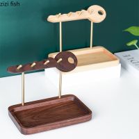 ▤❐❧ Wooden Key Hanger Shelves Coat Rack Floor Type Solid Wood No Punch Key Decoration Hook Bathroom Supplies Storage Ornaments