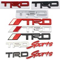 Hot New TRD Logo Metal Car Body Sticker for Toyota Yaris Avensis Auris Hilux Reiz Crown Auto Front Grille Emblem Badge Decal