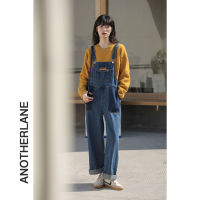 Spot parcel post Womens Denim Overalls 2023 Summer Design Sense Niche Korean Style Loose Leisure All-Matching Straight Trousers Fashion