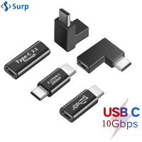 SURP สนับศอก ชาร์จได้อย่างรวดเร็ว ตัวผู้-ตัวเมีย 10กิกะบิต ตัวแปลง AV USB 3.1 Type-C อะแดปเตอร์ OTG