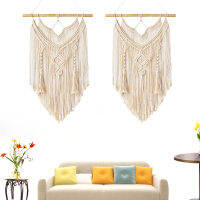 CAESARH Wall Art Bohemian Chic พรมทอแขวนผนัง Boho แขวนผนัง Macrame ผ้าห่ม