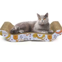 Cat Scratcher ของเล่นสวมใส่แมว Scratcher กระดาษแข็งสำหรับแมว