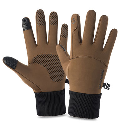 2021 New Outdoor Sports Gloves Touch Screen Men Driving Motorcycle Snowboard Gloves Non-slip Ski Gloves Warm Fleece Gloves for