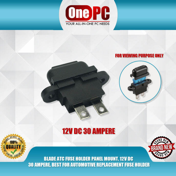 BLADE ATC FUSE HOLDER PANEL MOUNT, 12V DC 30 AMPERE, BEST FOR