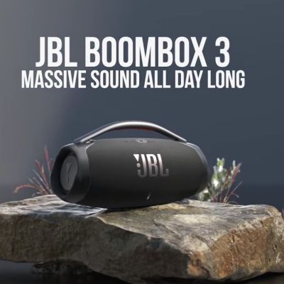 ราคาพิเศษ ลำโพงบลูทูธ Boomsbox 3 ลำโพงเบสกลางแจ้ง ลำโพงไร้สายแบบพกพากันน้ำ Boombox3 Wireless Bluetooth Speaker ส่งไว ลำโพง ลำโพงไร้สาย ลำโพงบลูทูธ เครื่องเสียง