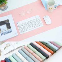 【CC】 Leather Desk Pink Color Mousepad Non-Slip Deskmat Office Computer Laptop xxl Kawaii Rug