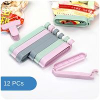 12pcs/set Plastic Bag Sealer Snack Fresh Food Storage Bag Clips Mini Vacuum Sealing Clamp Food Clip Kitchen Tool