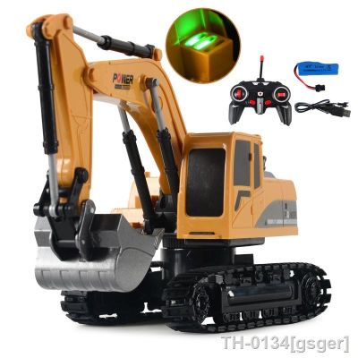 ❄▽♟ Bulldozer Modelo Engineering Car for Boys Alloy Escavadeira Metal 2.4G Controle Remoto Caminhão Brinquedos Presente de Natal para Crianças 1/24