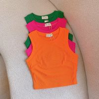 Ahashop91 Tweezer เสื้อยืด Croptop แต่งผ้าริบหน้าอก