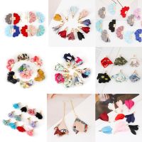 【YF】♚℗♗  Mixed Charms Silk Tassel Fabric Trim for Earrings Findings Jewelry Making Hanging Accessories