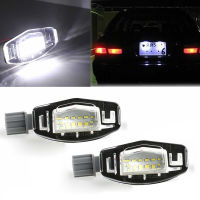 ไฟป้ายทะเบียนรถ18LED 2ชิ้นสำหรับ99-14ฮอนด้าแอ CRV/Acura MDX TL TSX CT