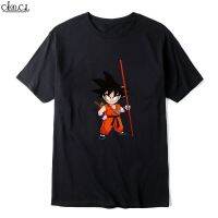 CLOOCL Anime Goku พิมพ์แฟชั่นผู้ชายและผู้หญิงสไตล์ Street Cotton T-Shirt