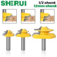 3PCS ชุด 3 ล็อค Miter 45 องศากาว Joint Router Bits. กาวชุดเครื่องตัดไม้เดือยเครื่องตัดสำหรับเครื่องมืองานไม้