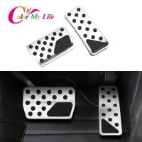 Color My Life Car Pedals for Jeep Grand Cherokee 2011 - 2016 AT Stainless Steel Fuel Gas Brake Pedal Pad Protection Cover Pedal Accessories