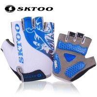 hotx【DT】 Sktoo Outdoor Mens Gloves Half MTB Gel Shockproof Cycling guantes ciclismo