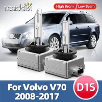 Roadsun ไฟหน้ารถ2ชิ้นสำหรับวอลโว่ V70 2008 2009 2010 2015 35W หลอดไฟซีนอน Hid 12V 2016ไฟหน้ารถยนต์2ชิ้น