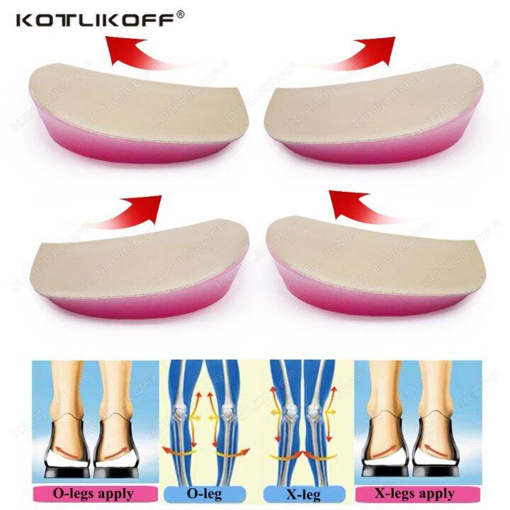 【Best Movement】 Gel Insoles For Heel O/X Legs Orthopedic Insoles Foot
